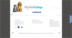 Desktop Screenshot of petfoodratings.org